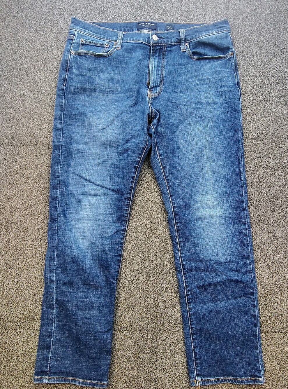 Lucky Brand 410 Athletic Slim Mens Blue Denim Comfort Jeans Size 36 X 30